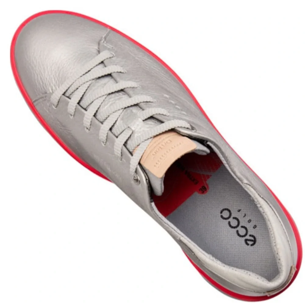 Like new Ecco hydromax silver  leather golf shoes